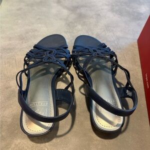 EUC Navy Blue Sandals
